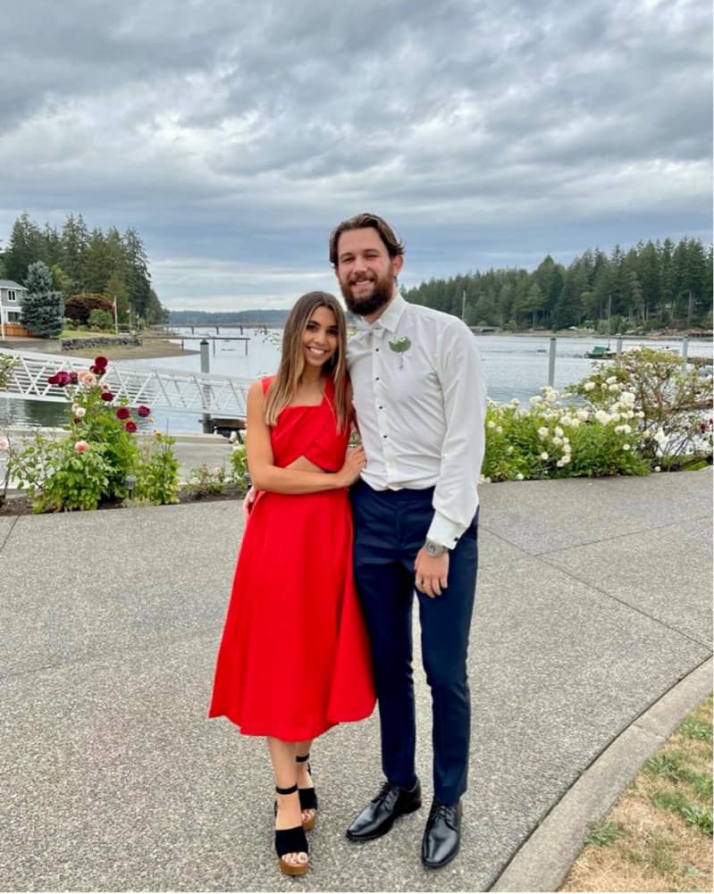 Red Midi Cocktail Dress  - Image 2
