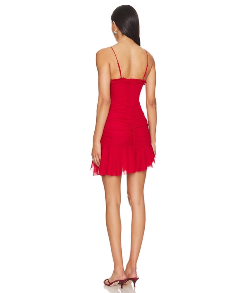 Jaded London Red Mini Fatale Dress - Image 3