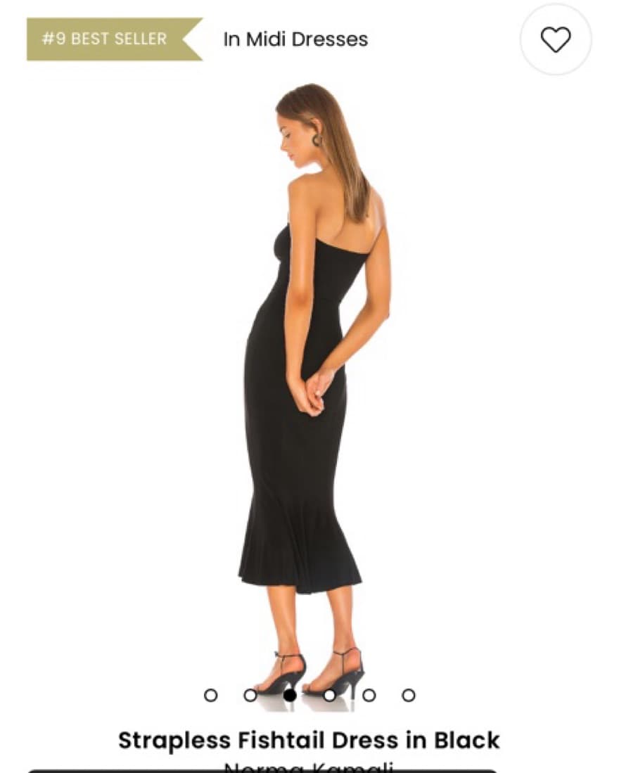Norma Kamali Strapless Fishtail Dress - Image 4
