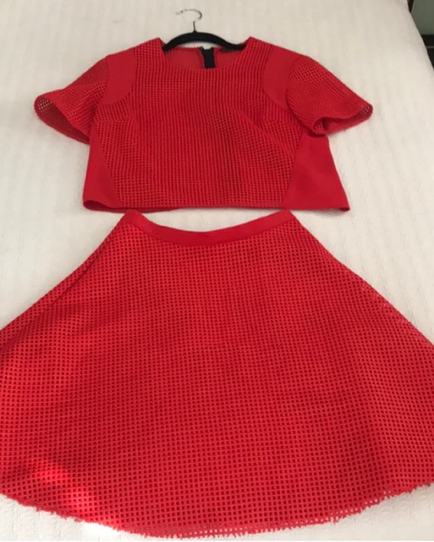 Sachin & Babi Red Skirt/Top - Image 2