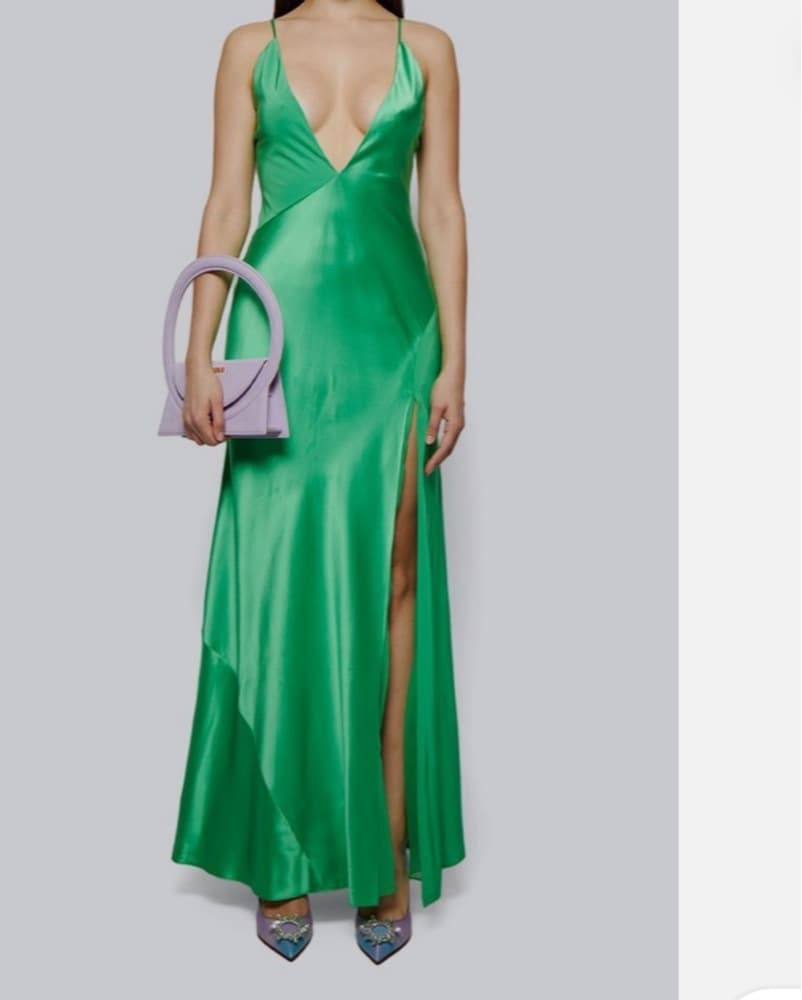 SERGIO HUDSON - Charmeuse Zig-Zag Gown - Image 4