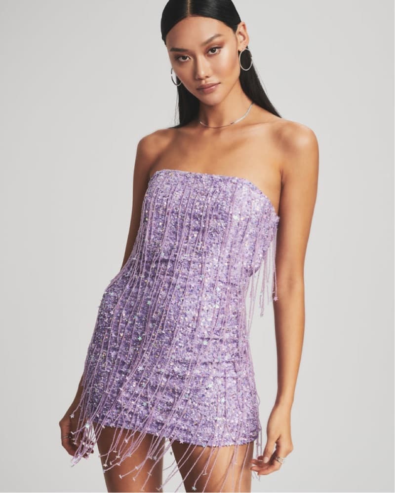HEATHER SEQUIN STAR FRINGE DRESS Retrofê - Image 1