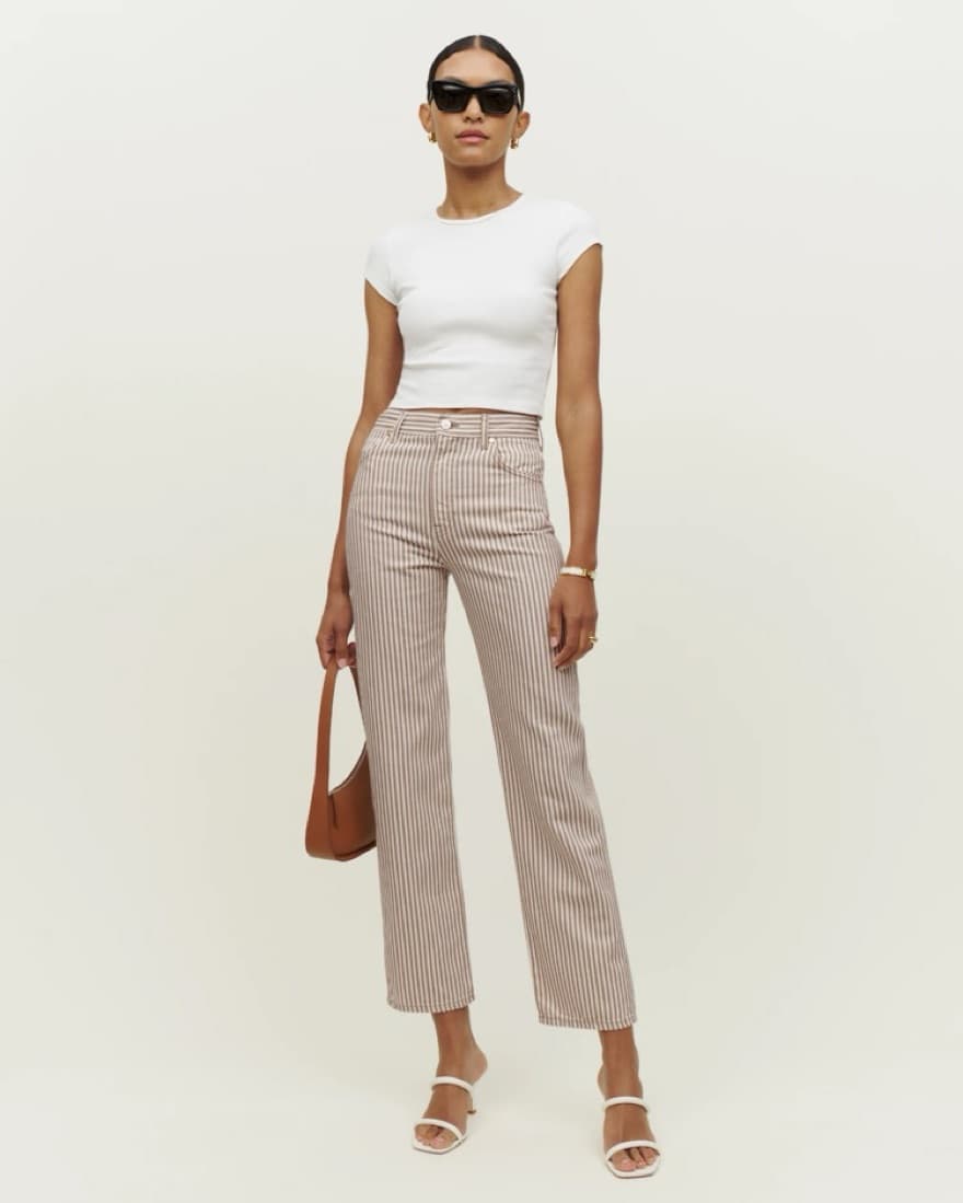 Reformation Cowboy Striped Jeans - Image 2