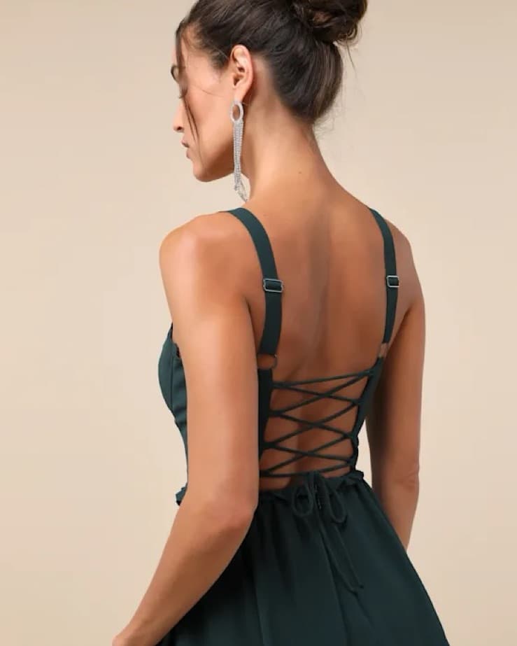 Hunter Green Dress - Image 2