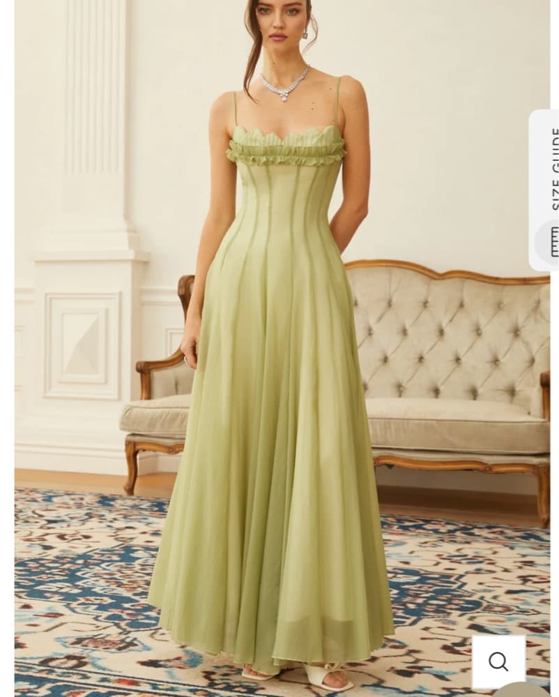 Miss Rosier matcha Dress - Image 1