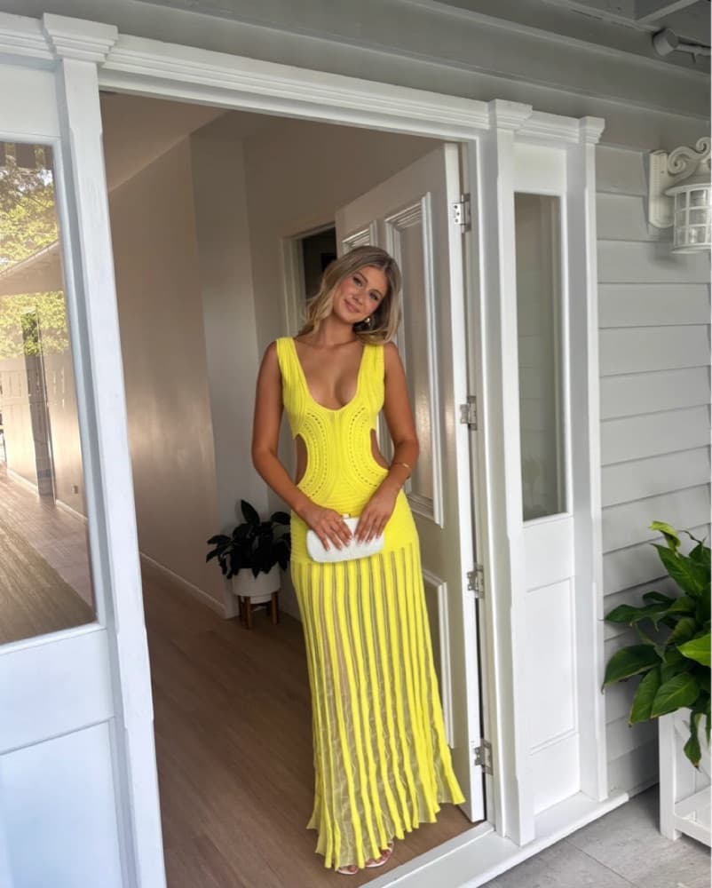 Ronny Kobo Asa Dress | Sunset Outfits, Sunset Theme, Yellow Dress, Sexy Dress - Image 2