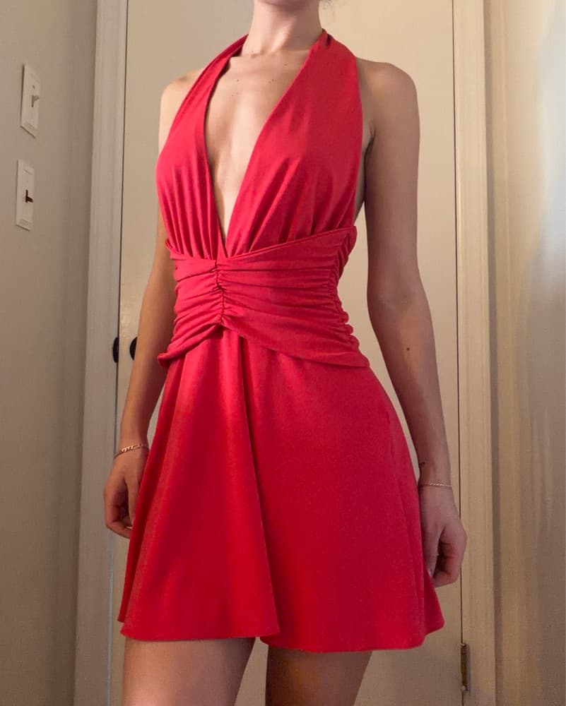 Red Zara Short Dress  - Image 1