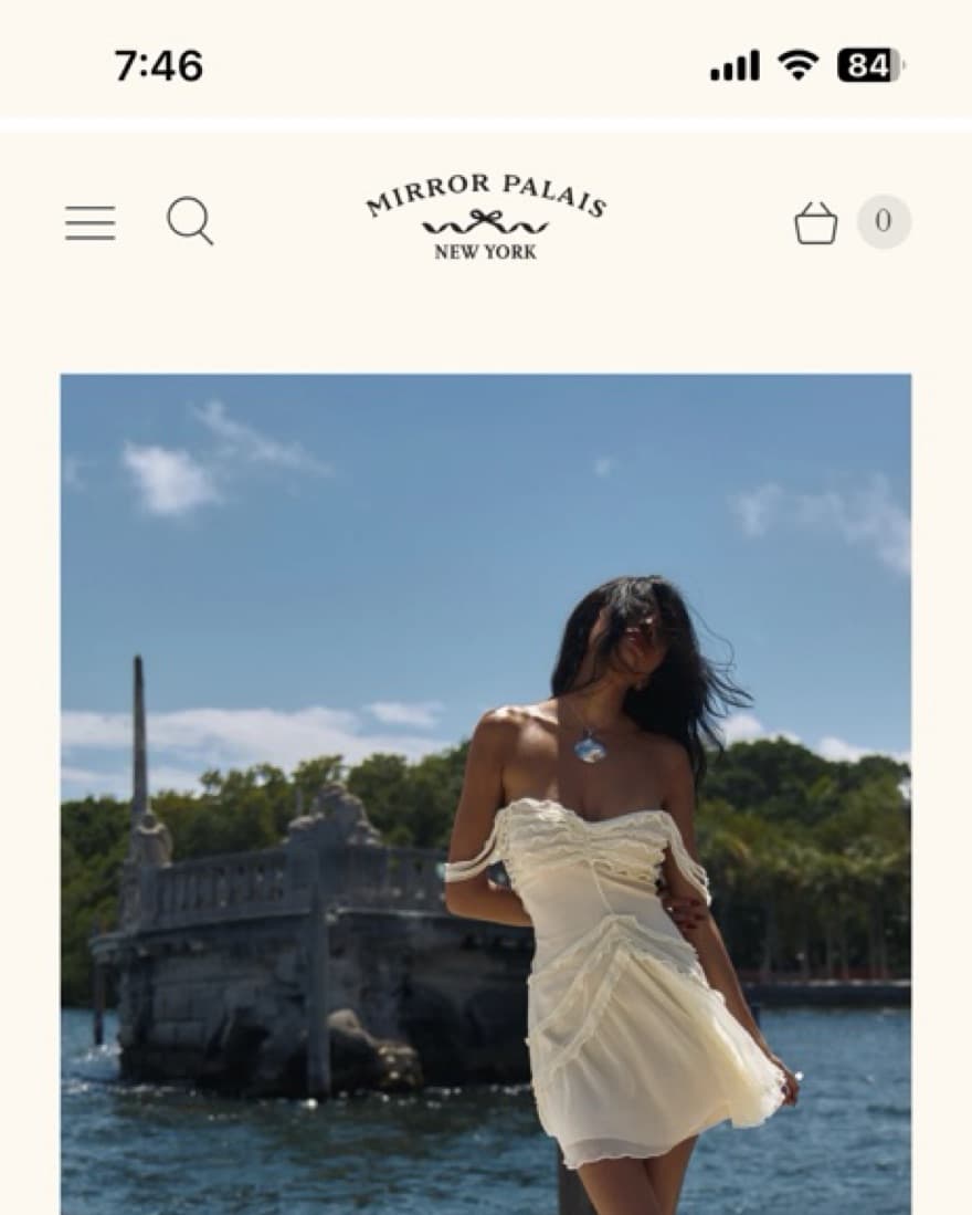Mirror palais Cascading Mini Dress - Image 1