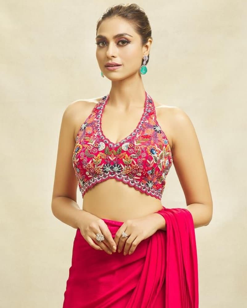 Hot Pink Sari - Image 1