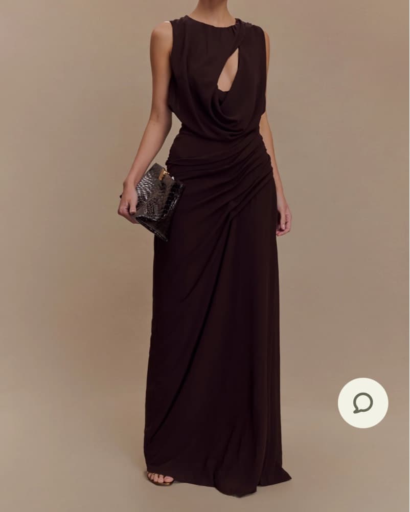Meshki Oria Brown Gown - Image 4