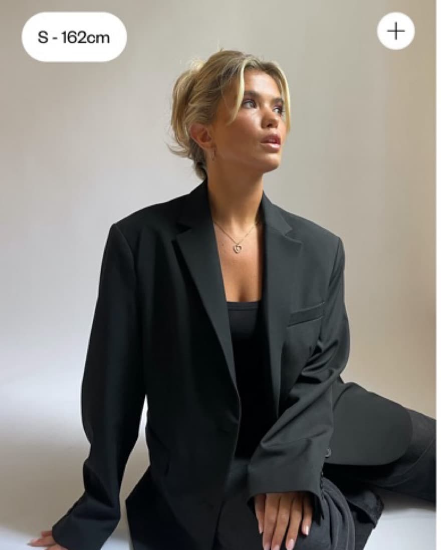 Djerf Avenue Forever Blazer Black Sz M - Image 1