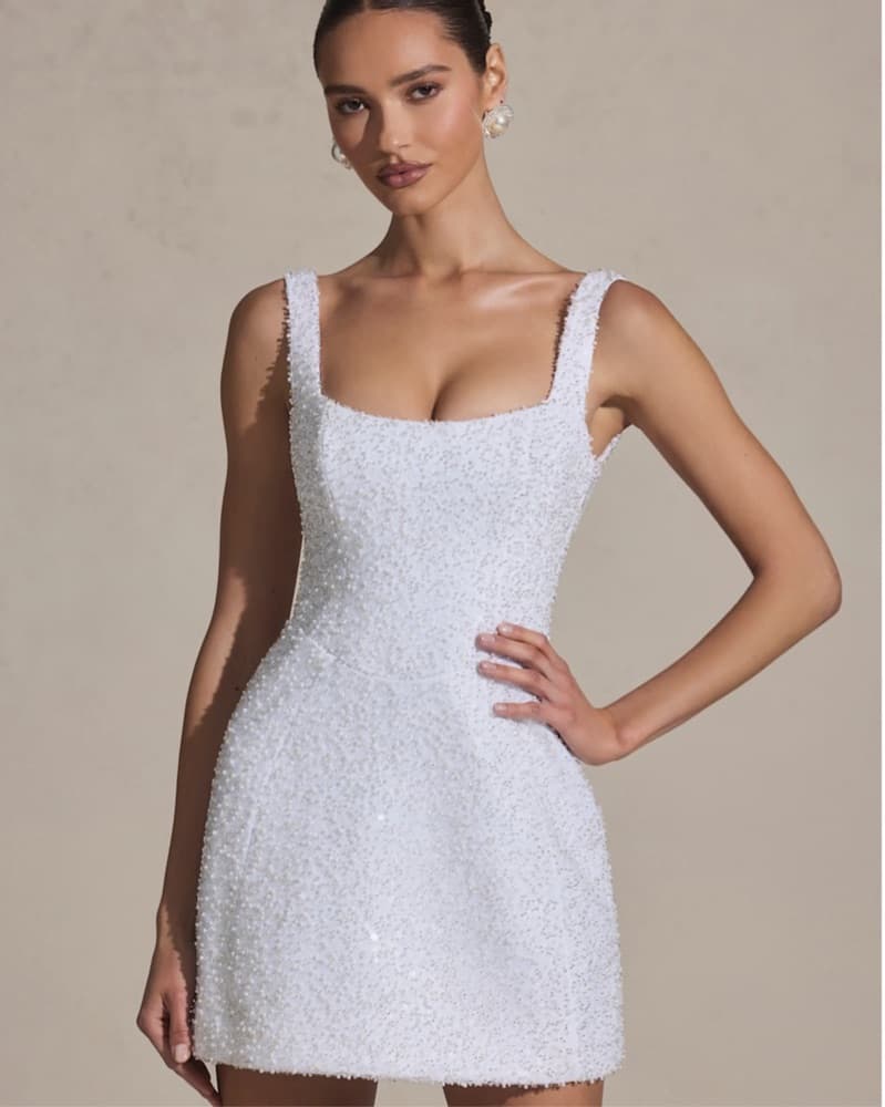 Oh Polly Embellished A-line Mini Dress - Image 2