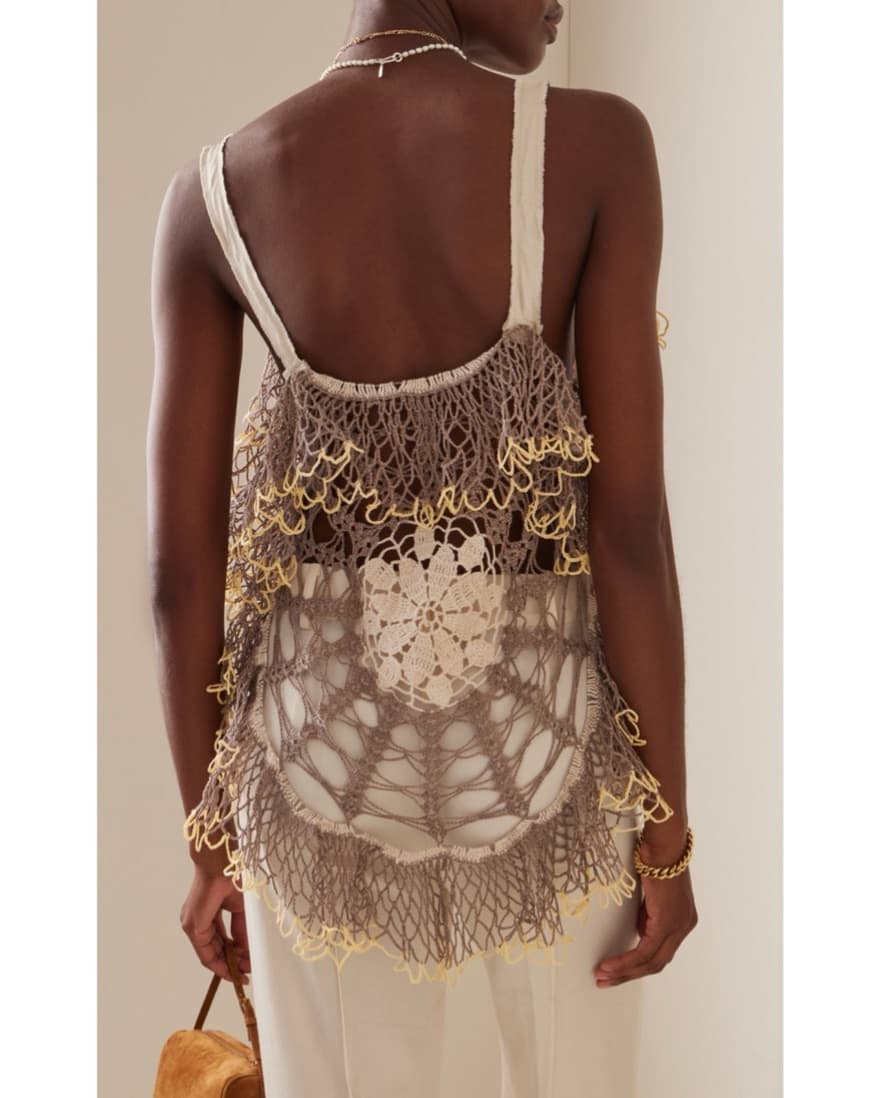 Double-Web Crocheted Cotton Top - Image 5