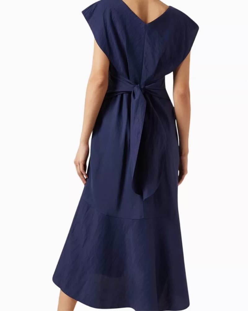Navy Vince Midi Dress - Image 2