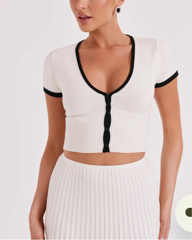 Jolene Kit Top & Ribbed Midi Skirt - Image 2