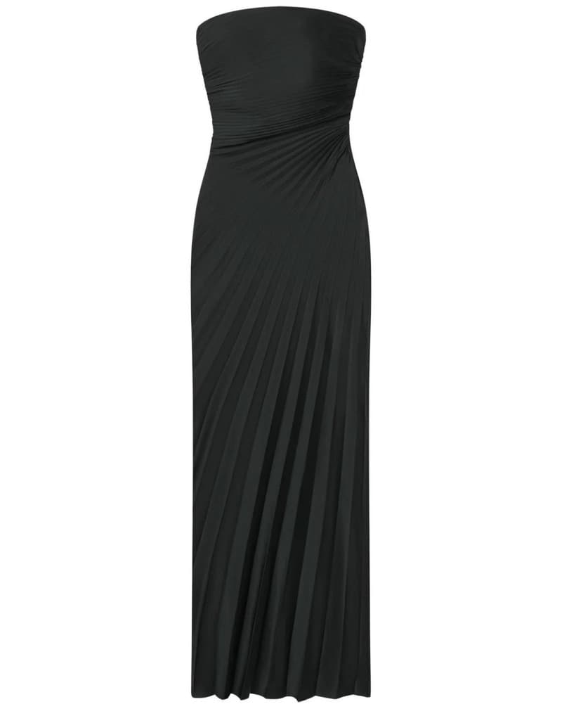 $700 A.L.C Forest Strapless Pleat Gown - Image 3