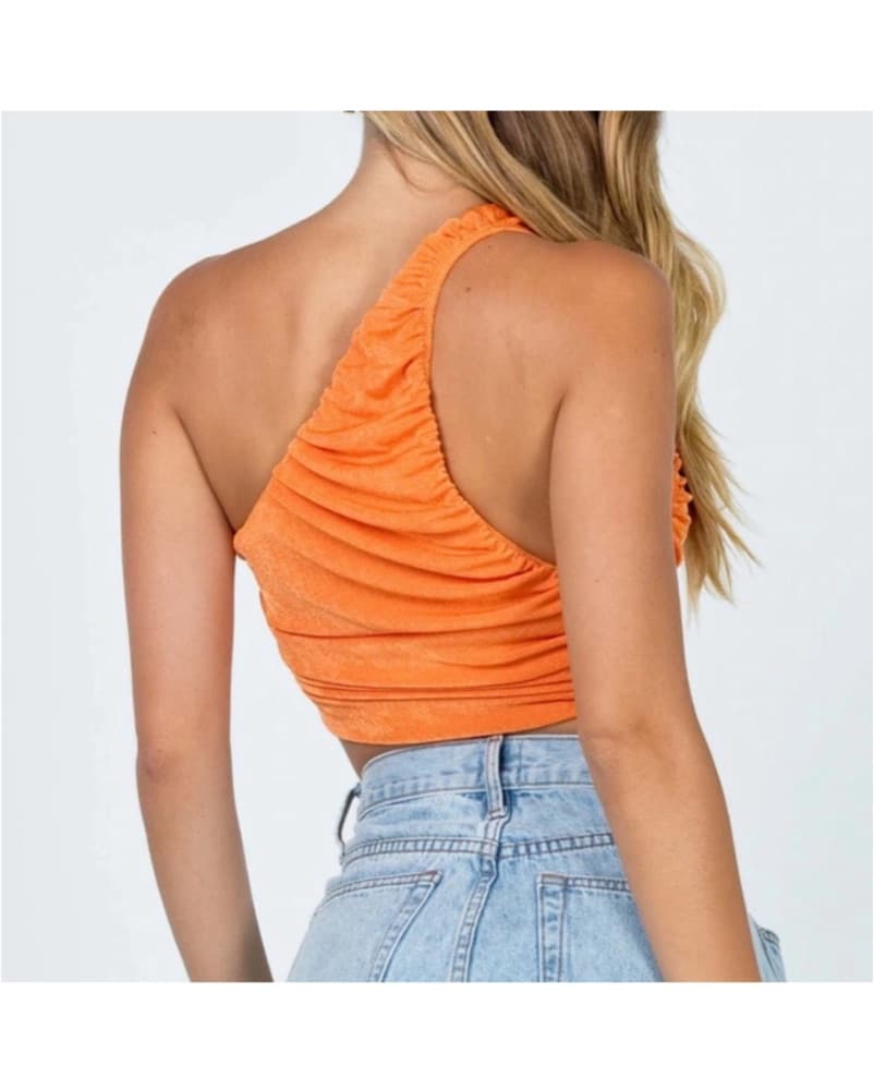 Lioness Orange One Shoulder Top - Image 3