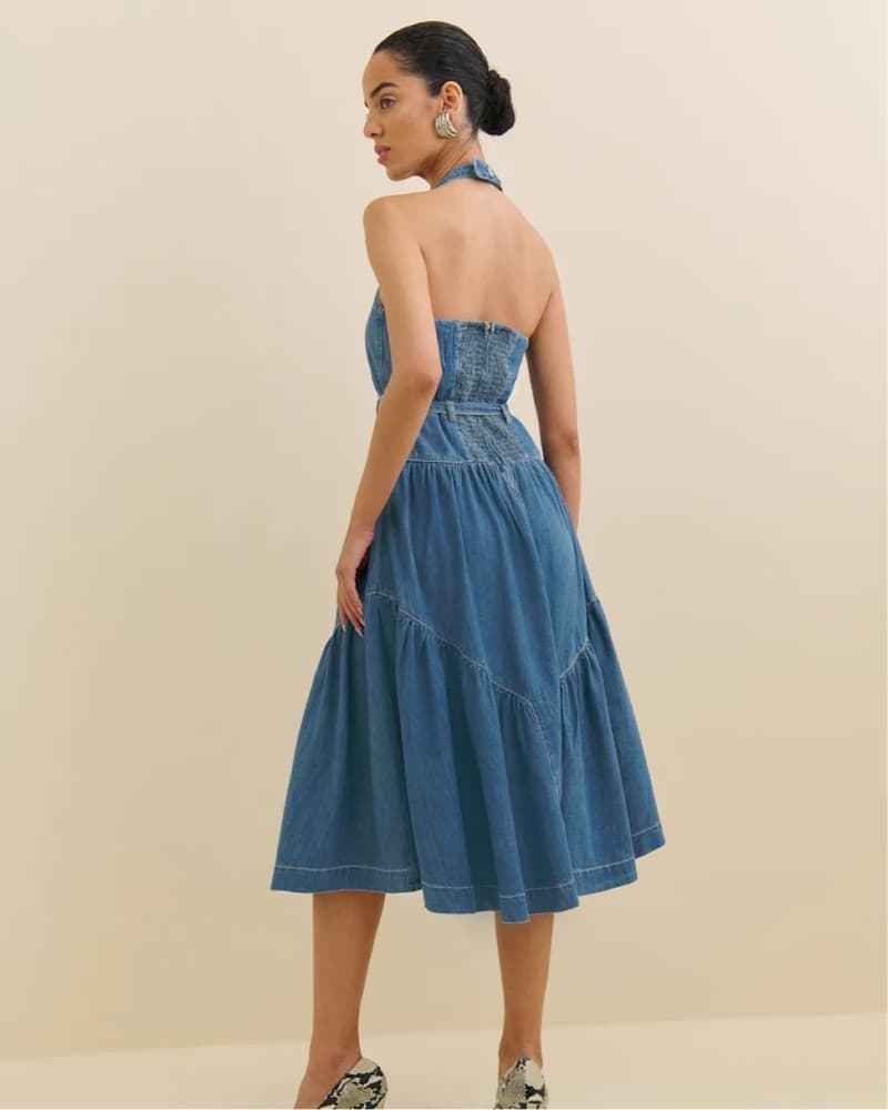 Reformation lilith denim dress in blue! - Image 3