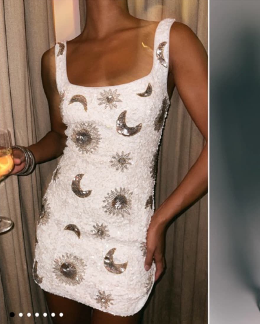 Celestial Sequin Mini Dress - Image 2