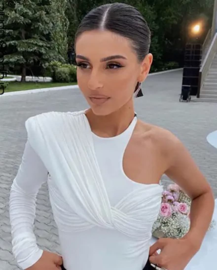 White Bodysuit One Sleeve - Image 1