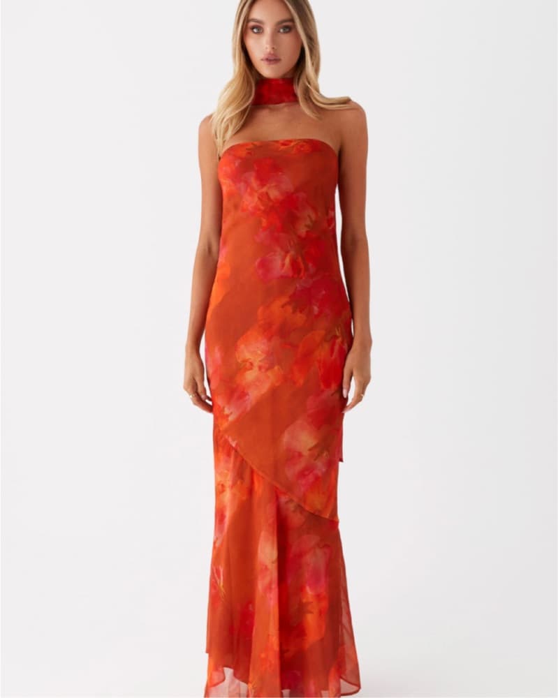 Peppermayo Strapless Maxi Scarf Dress  - Image 1