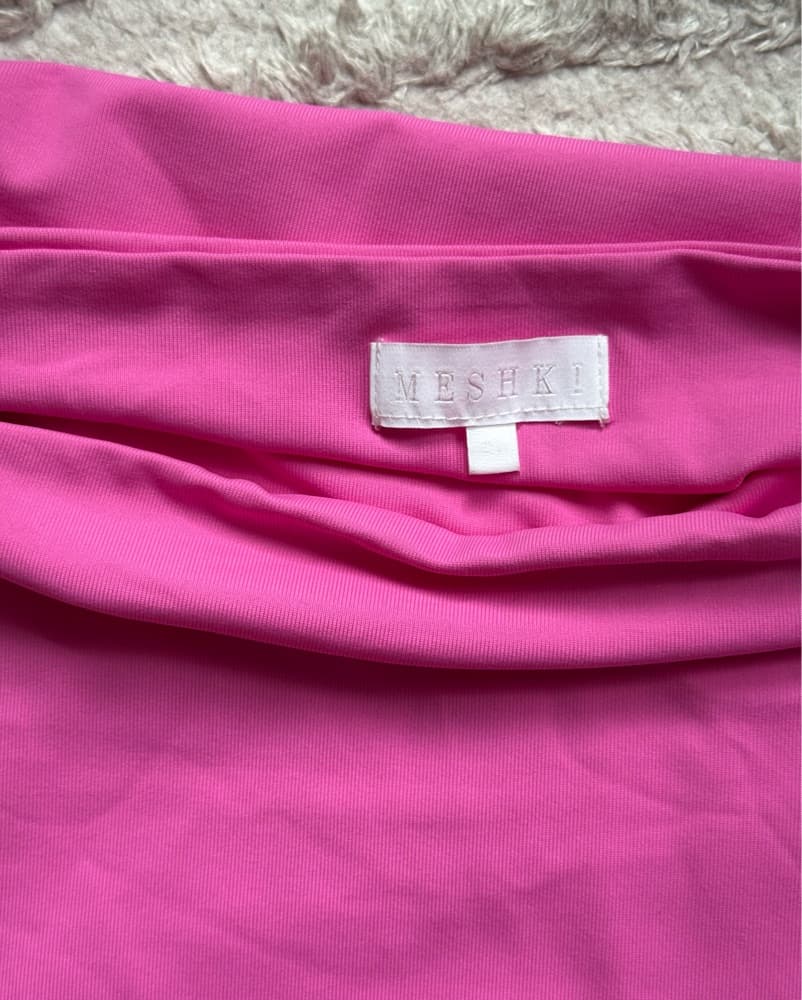 Meshki Pink Bodycon Mini Dress - Image 2