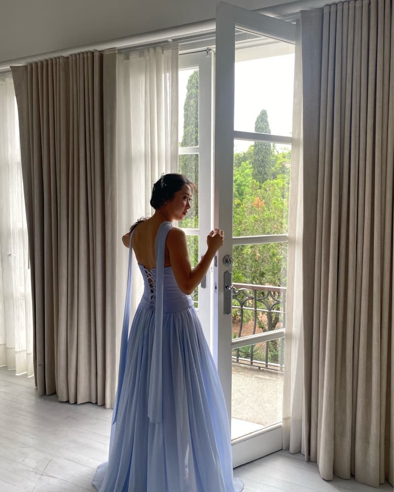 Miss Circle Qianna Gown + Scarf - Image 5