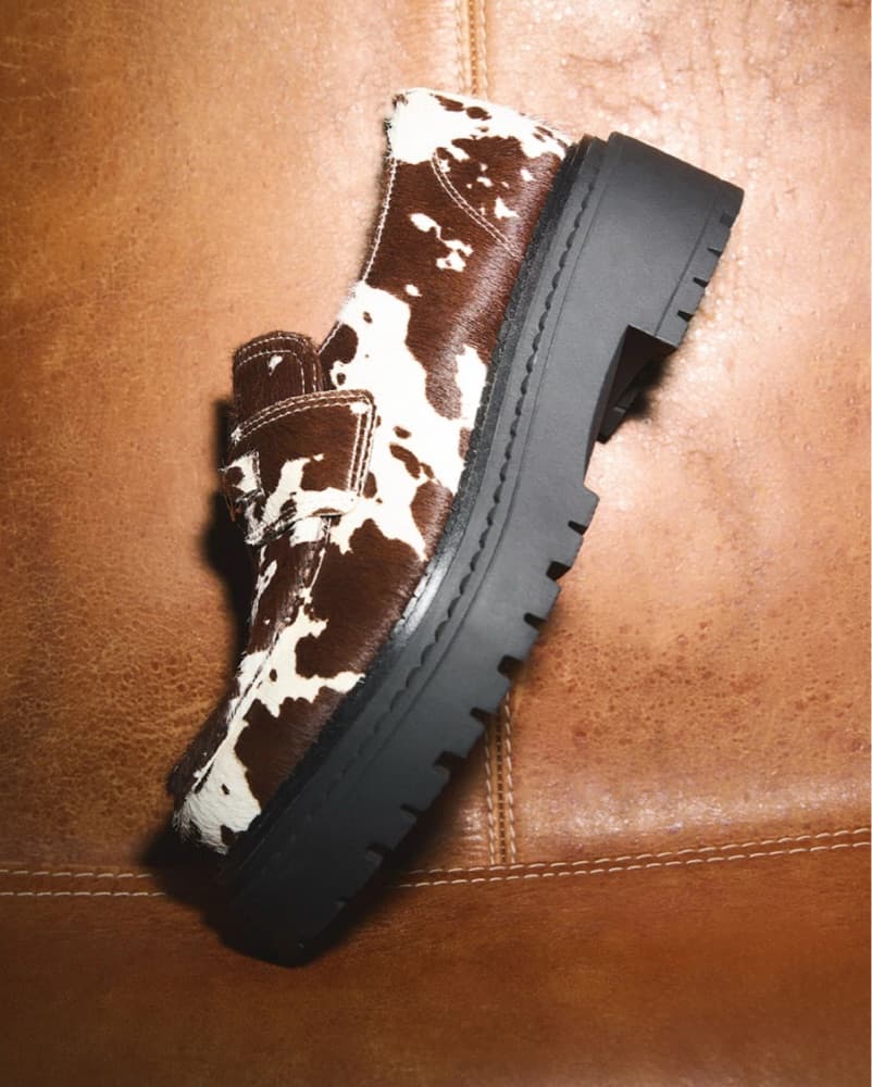 Aldo Cow Print Loafers - Image 1