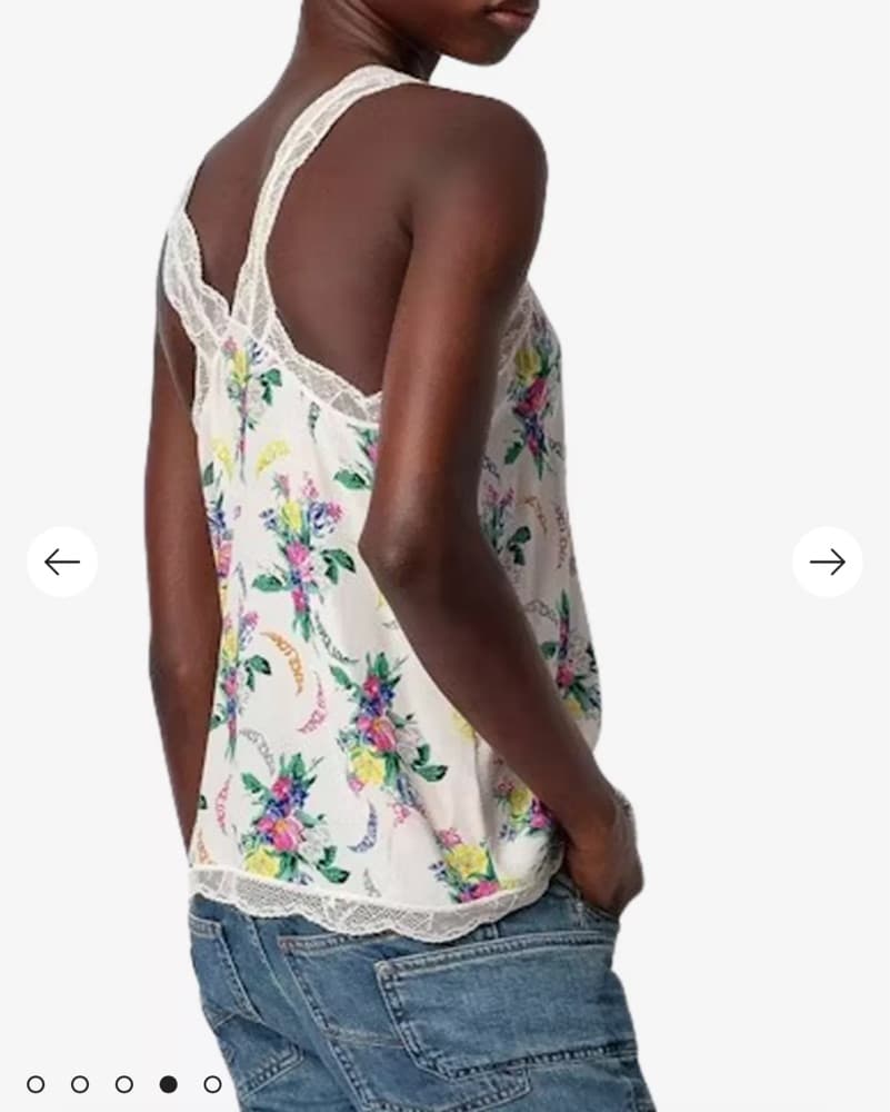 ZADIG&VOLTAIRE Floral Lace Cami Top - Image 3