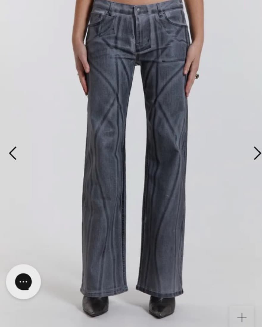 Low Rise Hand Painted Denim  - Image 2