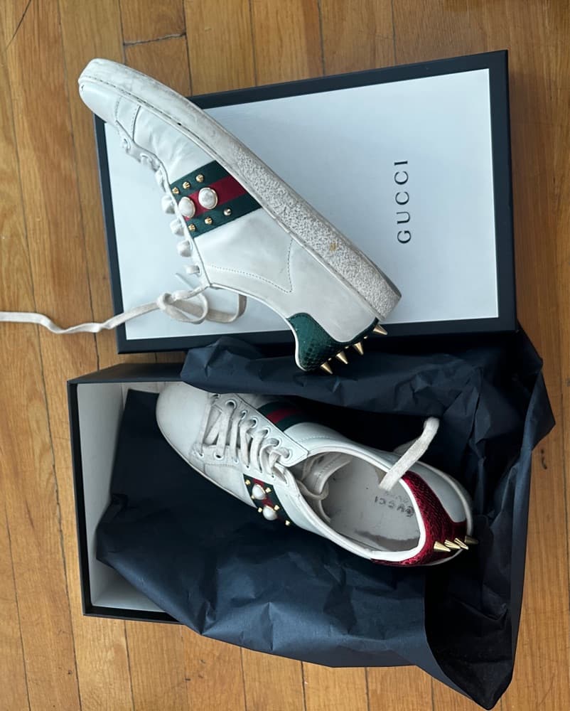 GUCCI PEARL SNEAKERS - Image 5
