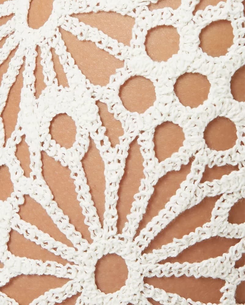 Cream Crochet Long Skirt - Size S - Image 5