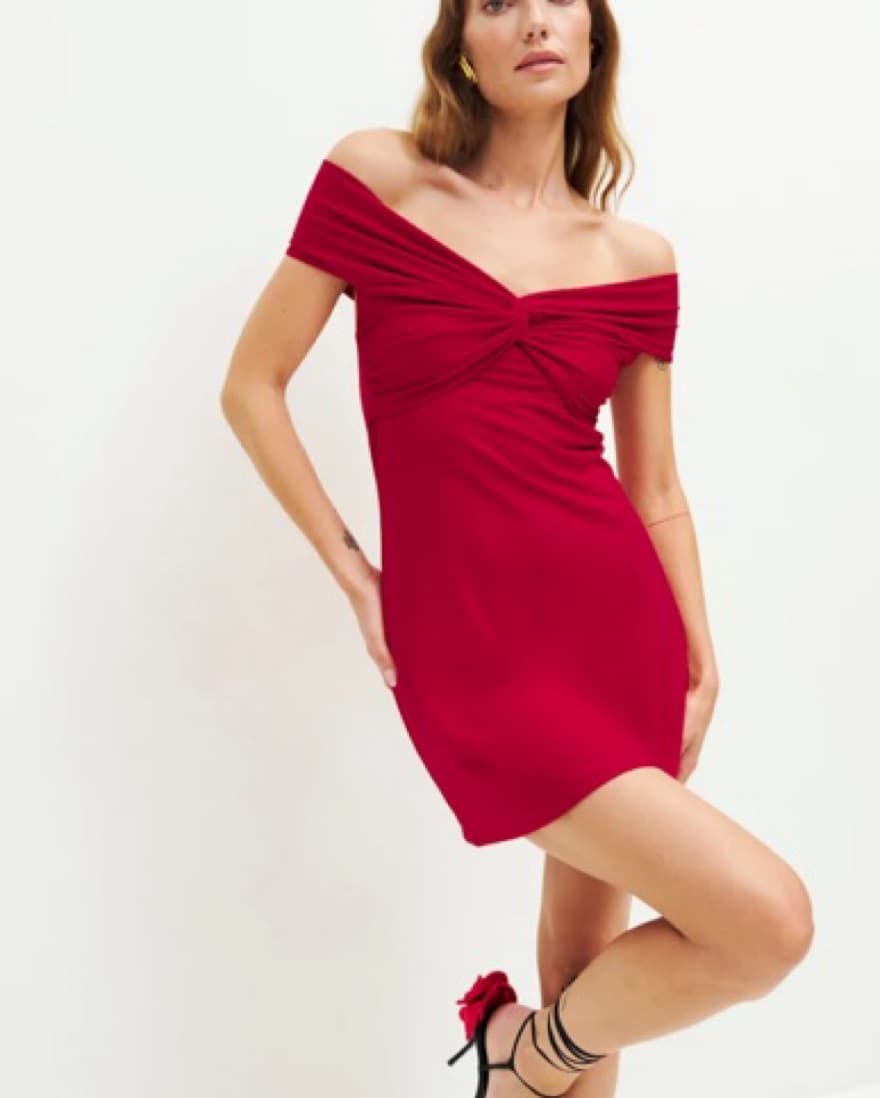  Off-Shoulder Twist Dress - Image 3