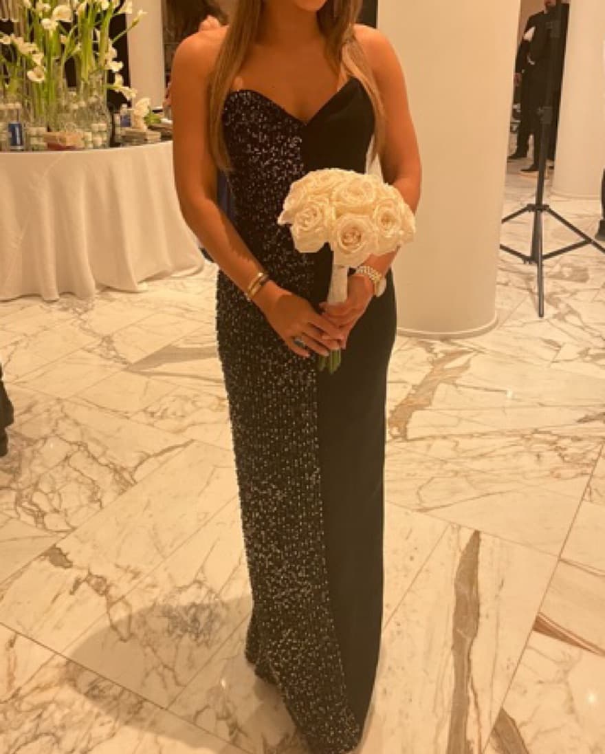 Custom Blue/Black Dress - Image 3