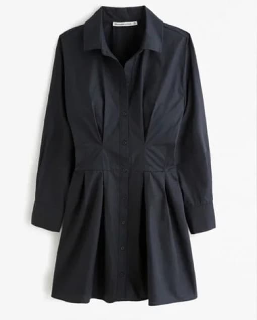 Longsleeve Poplin Shirt Dress - Image 3