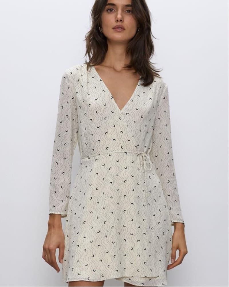 Babaton Crescent Moon Wrap Dress - Image 1