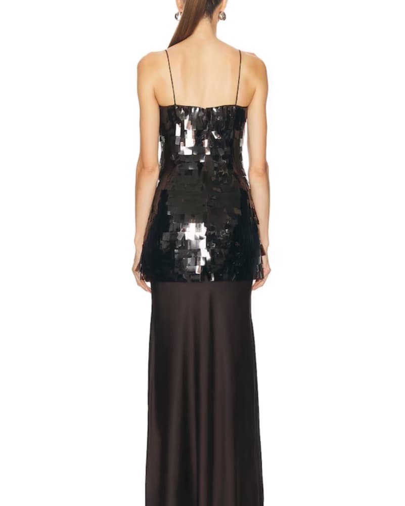 STAUD Mesa Sequin Maxi Dress - Image 4