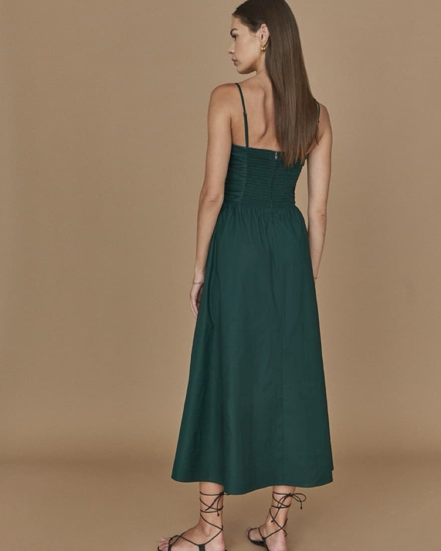 Reformation Green Dress - Image 3