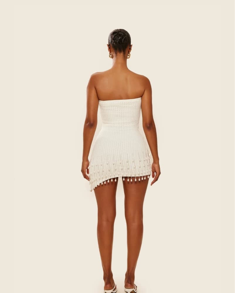 Stunning Mini Pearl Fringed Dress  - Image 5