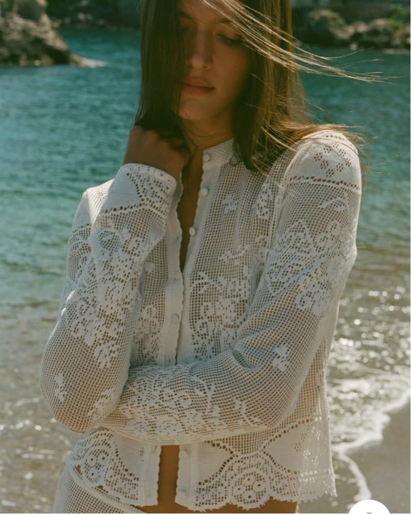 With Jean Lace top  - Image 3