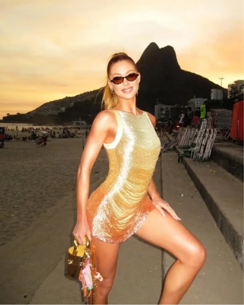 Cult Gaia Madison Dress Ombre Sunset - Image 2