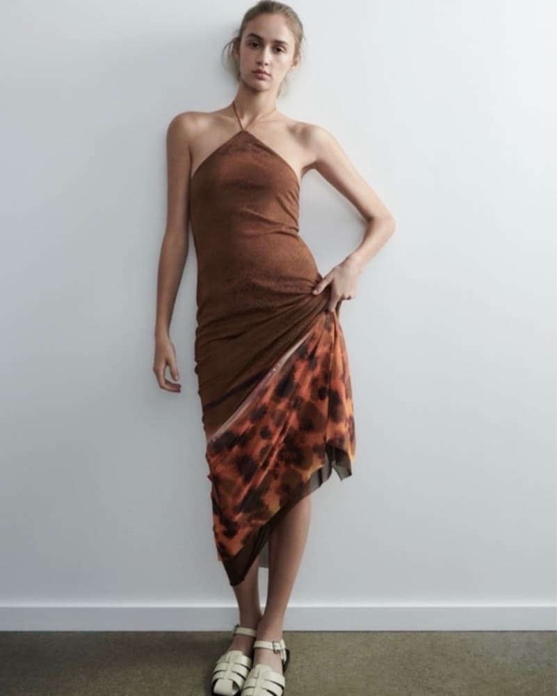 Zara Halter Maxi Dress - Image 1