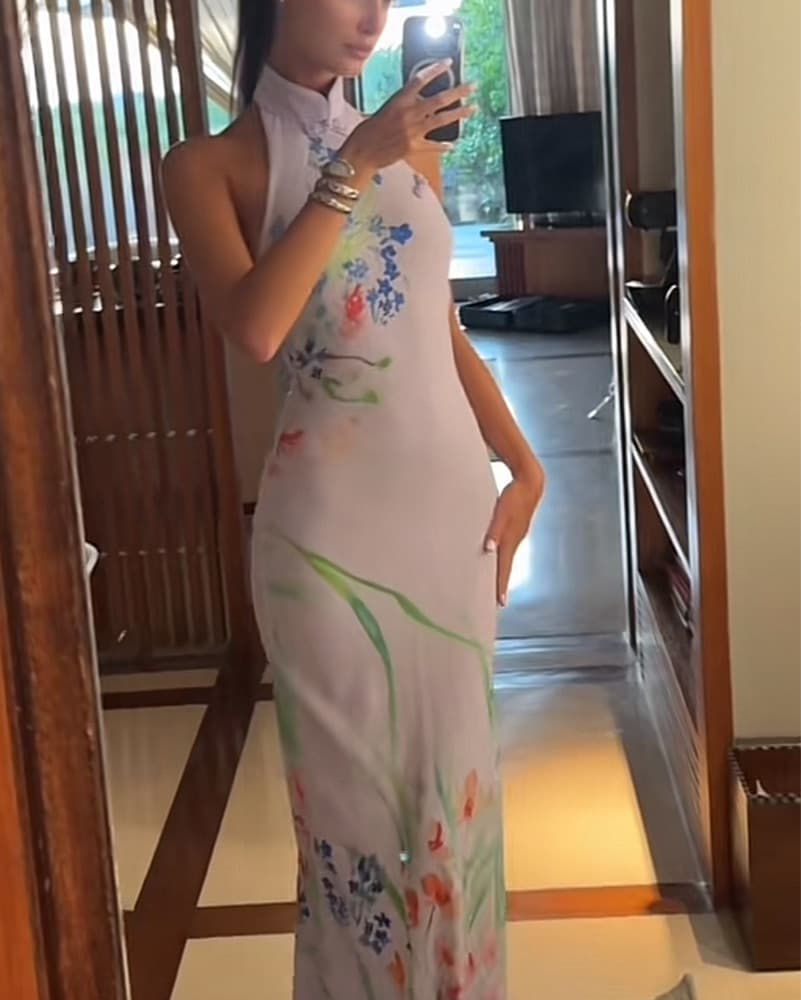 Sau Lee Gillian Dress Lavender - Image 3
