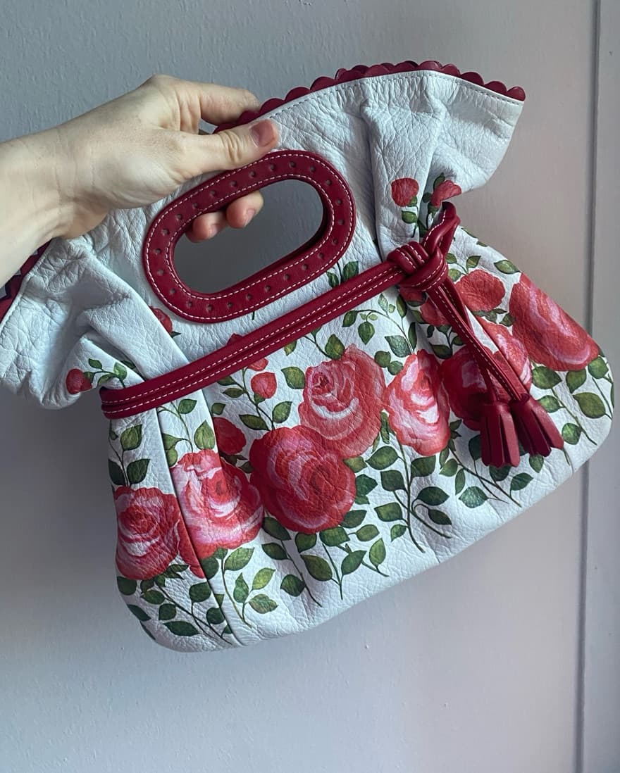 Vintage Isabella Fiore Floral Handbag - Image 3