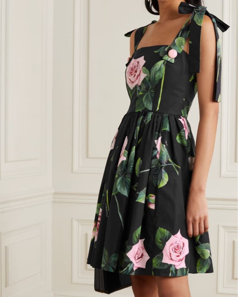 Dolce & Gabbana Rose-Print Dress - Image 1