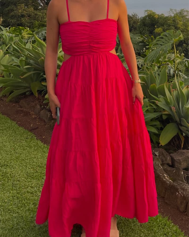 Anthropologie Maxi Dress In Pink - Image 4