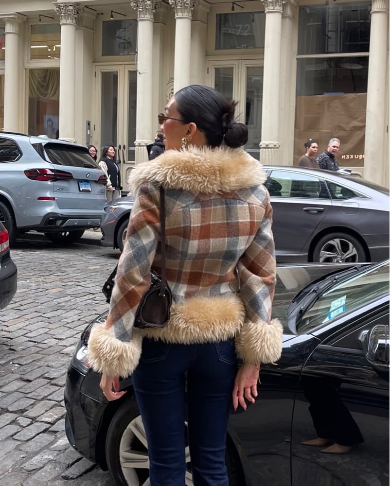 Vintage fur lined coat - Image 2