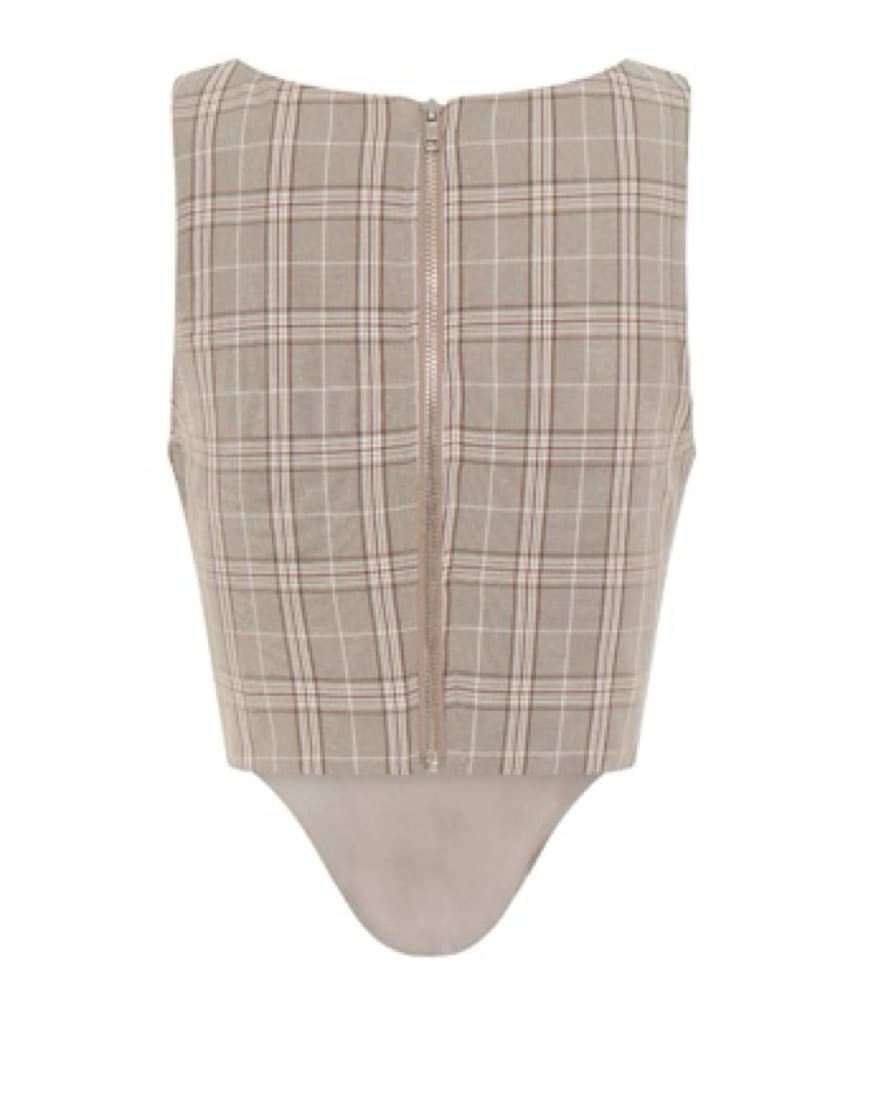 Plaid Corset Top - Image 2