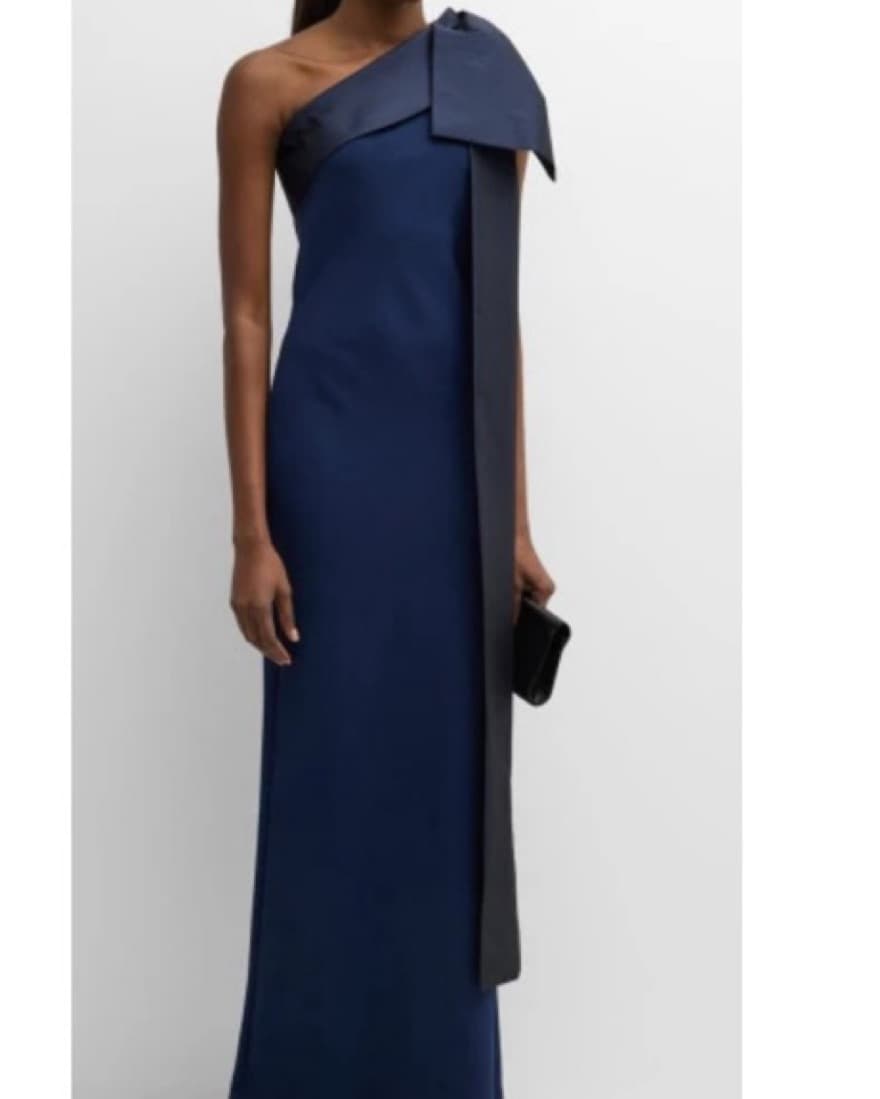 Bernadette Bow Tie Navy Gown - Image 3