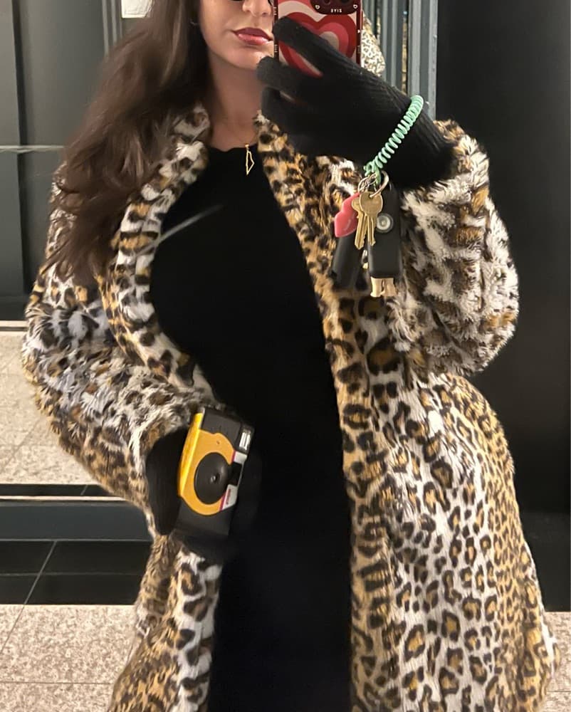 Leopard Print Coat - Image 1